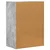 Kreveta Betonski sivi 59 x 35 x 80.5 cm Konstruirano drvo
