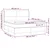 Vidaxl Box spring postelja z vzmetnico LED taupe 180x200 cm blago