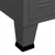 Komoda antracit 105 x 35 x 62 cm od metala i stakla