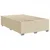 Vidaxl Box spring postelja z vzmetnico krem 120x200 cm blago