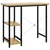 Stol za računalo crni i boja hrasta 80 x 40 x 72 cm MDF i metal