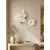 WallXpert set 3D zidnih ukrasa cvet od EVA pene DM0012, 2 kom, beli