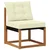Set vanjskih sofa s jastukom 4 pcs Prirodna i krem