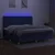 Vidaxl Box spring postelja z vzmetnico LED modra 200x200 cm blago