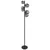 Globo 56133-6S - LED stojeća lampa RIHA 6xG9/3,5W/230V zadimljena/crna