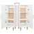 Vidaxl Komoda bela 34,5x34x90 cm konstruiran les