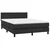 Vidaxl Box spring postelja z vzmetnico črn 140x190 cm umetno usnje
