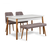 HANAH HOME Trpezarijski set Costa Atlantice White-Grey