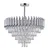 BRILAGI - Plafonski luster ECLIPSE 9xE14/10W/230V O 58 cm srebran