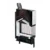 Hitze TRINITY 54x80x53.G - model U (črni šamot)