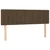 Vidaxl Box spring postelja z vzmetnico temno rjav 140x190 cm blago