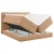 MID.YOU POSTELJA BOXSPRING 160 cm  x 200 cm , les, tekstil, leseni material terakota