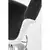 Barska stolica 115x60 cm bela/crna/hrom