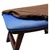 Northix Rjav ergonomski tabure, bukev in lan, 29x40x25 cm