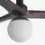 FARO 34278-11L - Plafonski ventilator KLIM S 1xE27/15W/230V orah/crna + daljinski upravljač