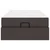 Okvir kreveta s madracem 2 pcs Smeđa tkanina
