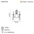 Opviq Zidna lampa Kontes-52-29, 7x19x3cmx38cm, IP20, Zlatna boje