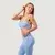 GymBeam NEO Seamless Sports Bra Sky