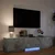 TV ormarić s LED rasvjetom Betonsko Siva 165 x 34 x 40 cm