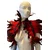 Kinky Diva Feather Shoulder Wrap Red