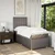 Vidaxl Box spring postelja z vzmetnico taupe 80x200 cm blago