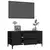 TV ormarić crni 102 x 44,5 x 50 cm od konstruiranog drva