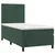 Box spring krevet s madracem tamnozeleni 90x190 cm baršunasti