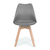 ModernHome trpezari?ske stolice set od 4 Filipo tamno sive