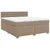 Krevet box spring s madracem cappuccino 180x200 cm umjetna koža