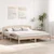 vidaXL Posteljni okvir z naslonom 200x200 cm Trden les bor