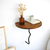 HANAH HOME Zidna polica Leo Chesnut Black