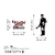 Wallity Zidna dekoracija Banksy Metal 06, 64x42 46x87 cm, Crno-belo-crvena