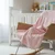 Bebi ćebe Emboss - 100x120cm Happy days Pink