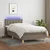 Vidaxl Box spring postelja z vzmetnico LED taupe 80x200 cm blago