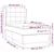 shumee Box spring postelja z vzmetnico taupe 100x200 cm blago