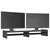 Stalak za monitor sivi 100x27x15 cm od masivne borovine