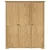 vidaXL Garderobna omara z vrati BODO Medeno rjava 146 x 53,5 x 173 cm