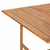 vidaXL Vrtna miza 150x150x76 cm trdna tikovina