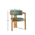 Hanah Home Trpezarijska stolica CO 040, 58x76x49 cm, Zelena