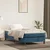 Vidaxl Box spring postelja z vzmetnico temno modra 80x200 cm žamet