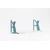 HANAH HOME Zidna polica Tiger Cat Blue