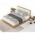 Kremno bela/v naravni barvi boxspring postelja s prostorom za shranjevanje 160x200 cm Asahi – Maison de Reve