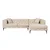 Atelier del Sofa Ugaona garnitura Como Eco, 270 cm, Bež