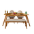 Hanah Home Trpezarijski set Touch (2S-1B) v2, Hrast-bež