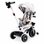 Ecotoys Tricikl za decu sa rotirajućim sedištem, gurajućim rukohvatom i tendom white ( WQL-186 WHITE )