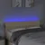 LED uzglavlje krem 144x5x78/88 cm od tkanine