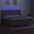 Vidaxl Box spring postelja z vzmetnico LED taupe 200x200 cm blago