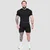 GymBeam Static Seamless T-shirt Black