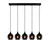 Conceptum Hypnose Luster Smoked-014, 85x85 cm, Crni