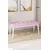Hanah Home klupa Pera Bench, 105 cm, roze / bela